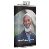 Beste opa vader vaders foto van de wereld personal heupfles (Rechts)