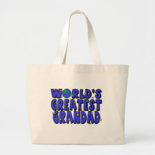 Beste Opa van de Wereld Grote Tote Bag