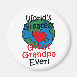 Beste Opa van de Wereld Hart Magneet