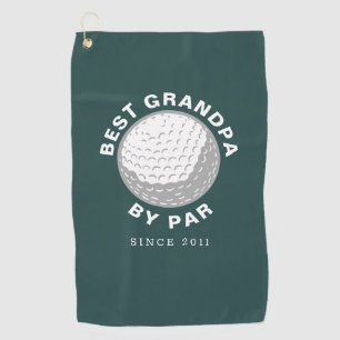 Beste Opa van Par Fathers Day Custom Green Golfhanddoek