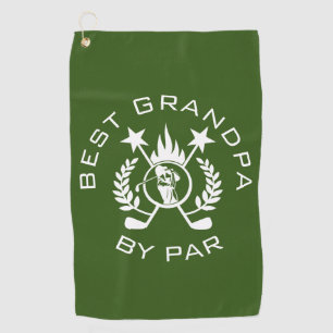 Beste opa van Par Father's Gift Golf Towel Golfhanddoek