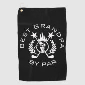 Beste opa van Par Father's Gift Golf Towel Golfhanddoek (Voorkant)