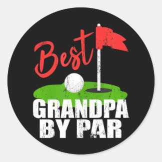 Beste opa van Par Golf Ronde Sticker