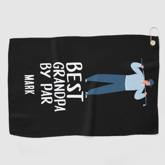 Beste opa van Par Grootvader Golfhanddoek (Horizontaal)