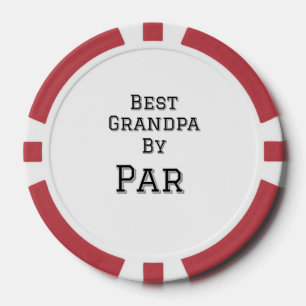 Beste Opa van par Simple Father's Grandfather Gi Poker Chips