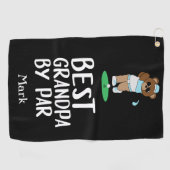 Beste opa van Par voor opa Golfhanddoek (Horizontaal)