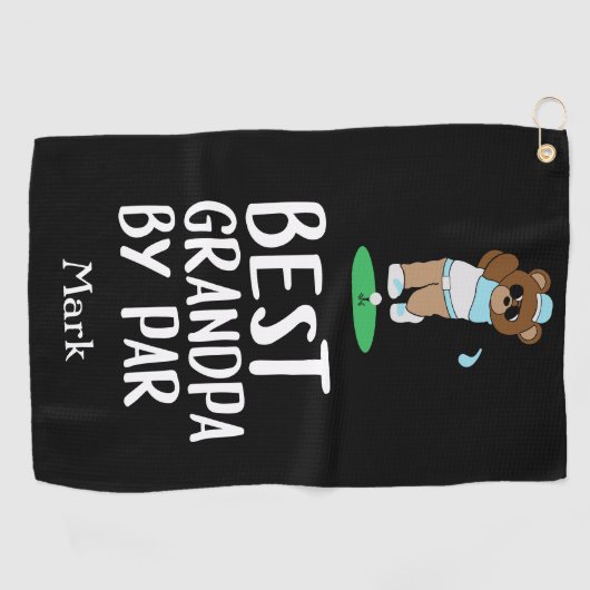 Beste opa van Par voor opa Golfhanddoek (Horizontaal)