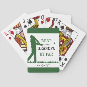 BESTE OPA VOLGENS PAR Golfspeler Persoonlijk Pokerkaarten