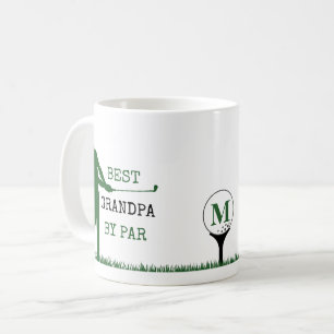 BESTE OPA VOLGENS PAR Monogram Golfer Koffiemok