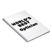 Beste Opticien ter wereld Notitieboek (Rechterzijde)