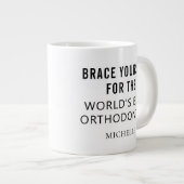 Beste orthodontist Gepersonaliseerde professionele Extra Grote Beker (Voorkant rechts)