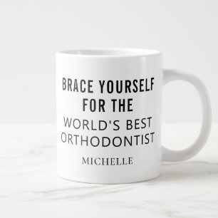 Beste orthodontist Gepersonaliseerde professionele Extra Grote Beker