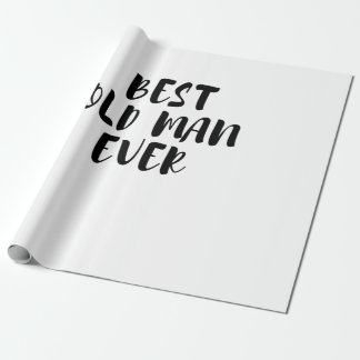 Beste oude man cadeaupapier
