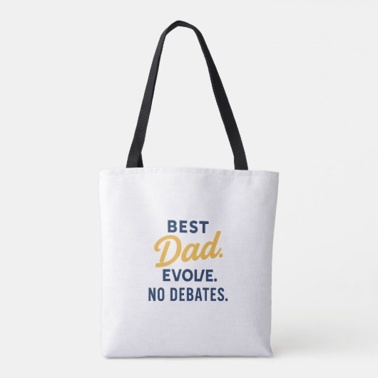 Beste ouder ooit Canvas tas | Grappig geen debat c (Achterkant)