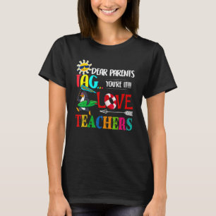 Beste Ouders Label Youre It Love Teachers Penguin T-shirt