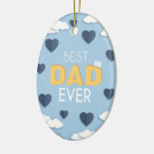 Beste pa Ever Cute Vaderdag Keramisch Ornament (Links)