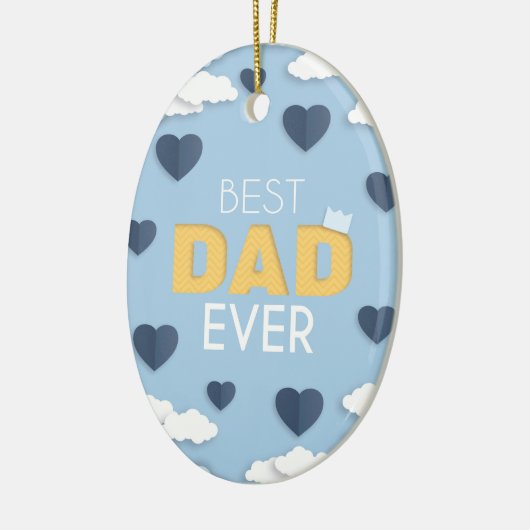 Beste pa Ever Cute Vaderdag Keramisch Ornament (Links)