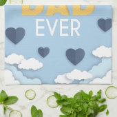 Beste pa Ever Cute Vaderdag Theedoek (Gevouwen)