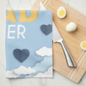 Beste pa Ever Cute Vaderdag Theedoek (Quarter Fold)