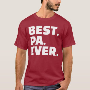 Beste Pa in opa Bold Typografie Aangepast T-shirt