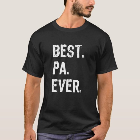 Beste Pa ooit Funny Cool T-shirt (Voorkant)