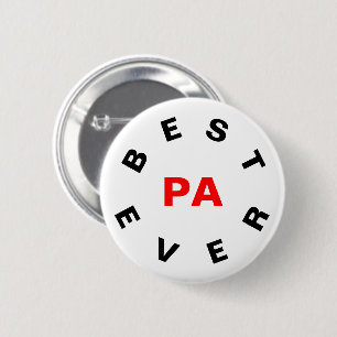 Beste Pa ooit Ronde Button 5,7 Cm