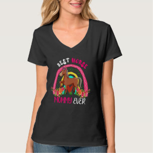 Beste paardenmoeder ooit Cute paard vlinderdas boe T-shirt