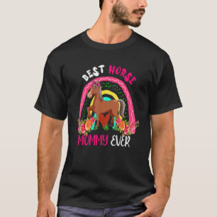 Beste paardenmoeder ooit Cute paard vlinderdas boe T-shirt