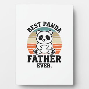 Beste Panda Vader Ooit Vintage Panda Shirt Ontwerp Fotoplaat