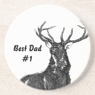 Beste pap #1 Buck Onderzetters