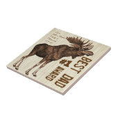 Beste Pap # 1 Pap Award  Moose Tegeltje (Zijkant)