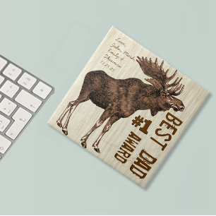 Beste Pap # 1 Pap Award Moose Tegeltje