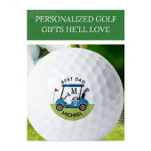 Beste pap Aangepast winkelwagentje op maat Golfballen