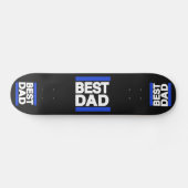 Beste pap Blauw Skateboard (Horizontaal)