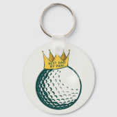 Beste Pap By Par Foto Golf Ball gepersonaliseerd Sleutelhanger (Voorkant)