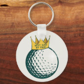 Beste Pap By Par Foto Golf Ball gepersonaliseerd Sleutelhanger (Voorkant)