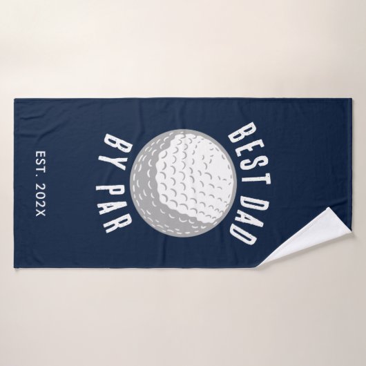 Beste Pap By Par Golf Lover Vaders Dag Custom Badhanddoek (Badhanddoek)