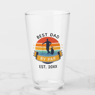 Beste Pap By Par Golf Lover Vaders Dag Custom Glas