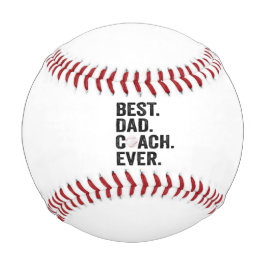 Beste pap Coach Ever Baseball Vaderdag Gift