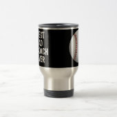 Beste pap Coach Ever Funny Baseball T-shirt voor S Reisbeker (Center)