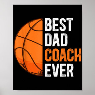 Beste Pap Coach Ooit Basketbal Pap Basketbal Spele Poster