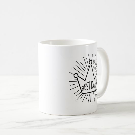 Beste pap Crown Koffiemok (Voorkant rechts)