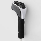 Beste Pap Door Par Gepersonaliseerde Custom Monogr Golfheadcover (Schuin)