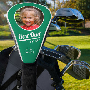 Beste pap door par gepersonaliseerde foto groen golfheadcover