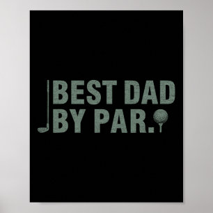 Beste pap door par Vaderdag golfen verjaardagscade Poster