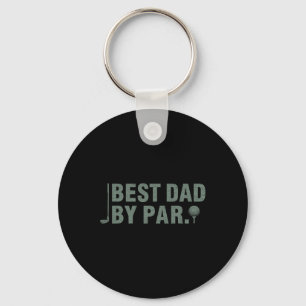 Beste pap door par Vaderdag golfen verjaardagscade Sleutelhanger