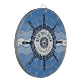Beste pap Ever Blue Shield Wheel and Waves Dartbord (Voorkant Links)