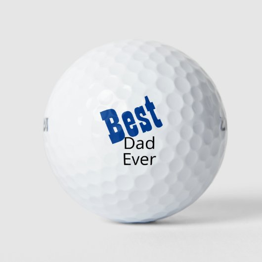 Beste pap Ever Golf Balls Golfballen (Voorkant)