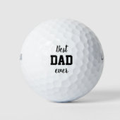 Beste pap Ever Golf Balls Golfballen (Voorkant)