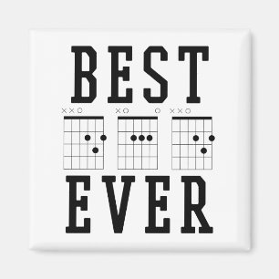 Beste pap Ever Guitar Chords Vaderdag Cadeau Magneet